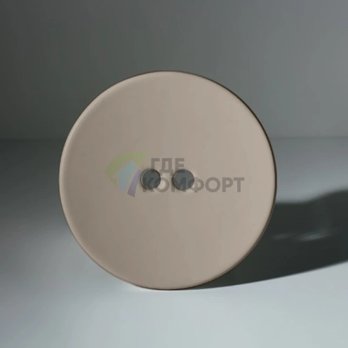 Декоративная пластина для слива раковины Kerasan Deco цвет Nocciola (486081) - фото 1