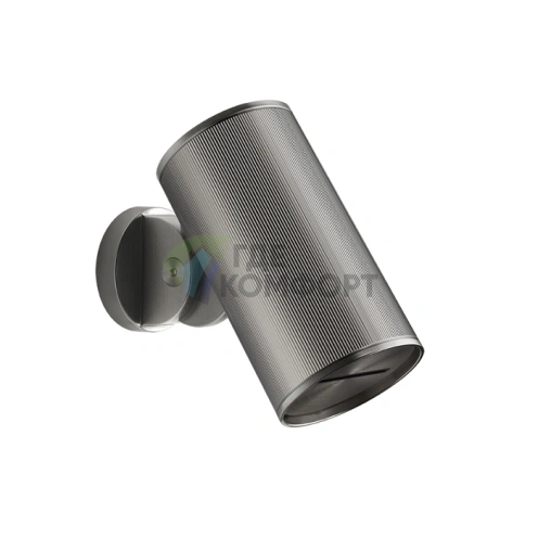 Верхний душ GESSI 316 RIGATO 79 мм настенный, эффект «водопад», цвет Steel Brushed (57285#239) - фото 1