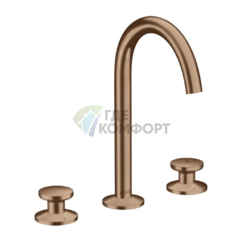 Смеситель для раковины AX One Sel 170, 3 отверстия, цвет шлифованное красное золото (48070310) - фото 1