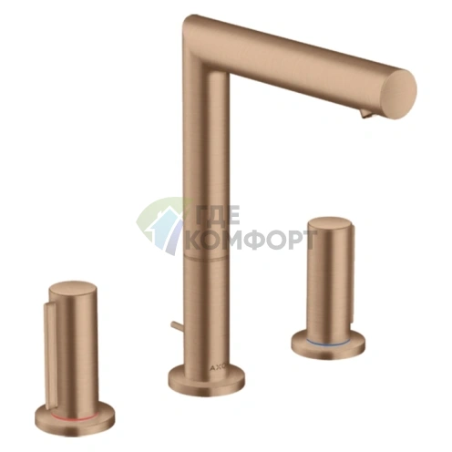 Смеситель для раковины AX Uno 200 Zero цвет шлифованное красное золото (45133310) - фото 1