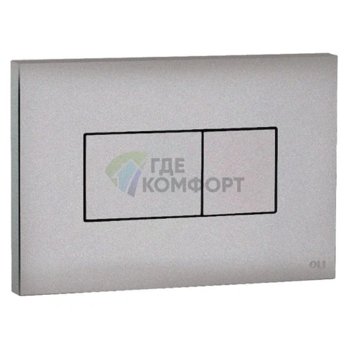 Кнопка смыва унитаза OLI Karisma 641006, матовый хром - фото 1