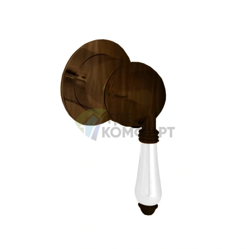 Встраиваемый смеситель для душа Nicolazzi Petit Mont Blanc с керамическими ручками в цвете Tuscan Brass (3406MTB76) - фото 1