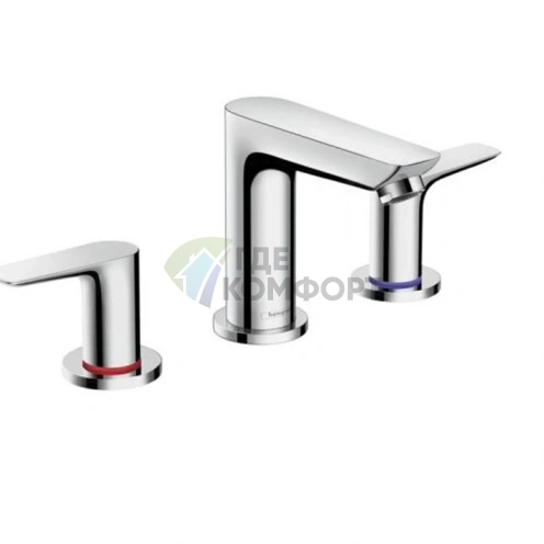 Смеситель для раковины Hansgrohe Talis E 150 мм, 3 отверстия, хром (71733000) - фото 1