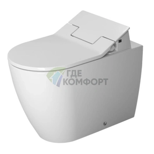 Унитаз напольный пристенный Duravit ME by Starck SensoWash с вертикальным смывом и горизонтальным выпуском (2169592000) - фото 1