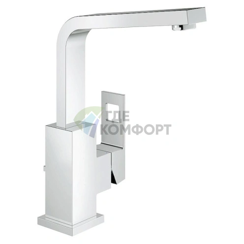 Смеситель для раковины Grohe Eurocube 23135000 с кубическим дизайном - фото 1