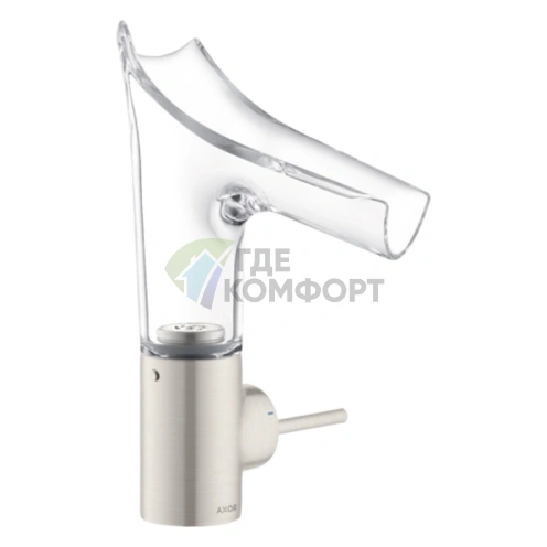 Смеситель для раковины AX Starck V, цвет сталь (12112800) - фото 1