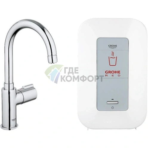 Смеситель Grohe Red Mono 30085000 со встроенным водонагревателем - фото 1