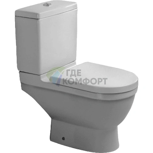 Унитаз-компакт подвесной Duravit Starck 3: Элегантный дизайн и компактность (126090000) - фото 1