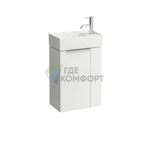 Тумба под раковину Laufen Kartell 815334 белая глянцевая 445х275х615 мм с сифоном (4.0751.2.033.631.1) - фото 1