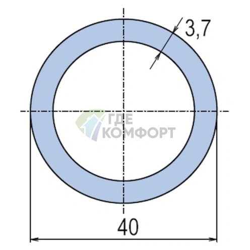 Труба PP-RCT WAVIN Ekoplastik PN10 40x3-7 - фото 2
