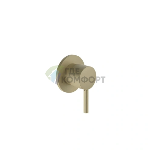 Переключатель Fantini Nostromo на 3 источника, 1/2, Matt British Gold PVD (50 P6 1679B) - фото 1