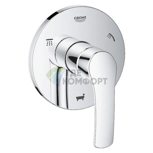 Переключатель потоков Grohe Eurosmart 19972002 для 3 потребителей - фото 1