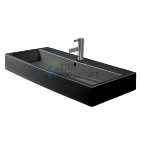 Раковина Duravit Vero для мебели с перел с 3 отв под смеситель 1000x470мм Цвет Черный - фото 1