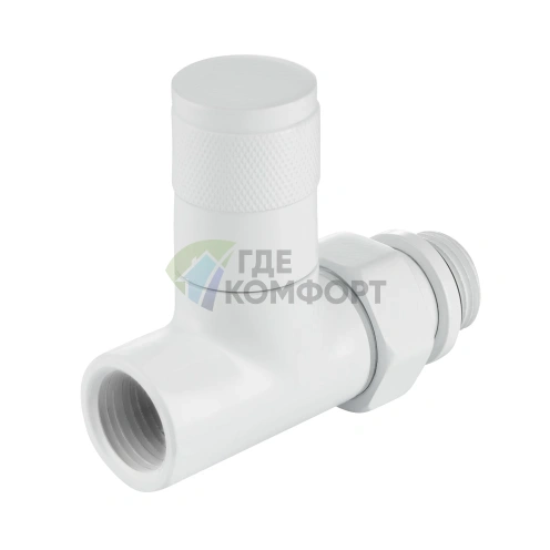 Набор дизайн-вентилей Royal Thermo PIANO 1/2 белый, RTE 56.0010, НС-1422579 - фото 2