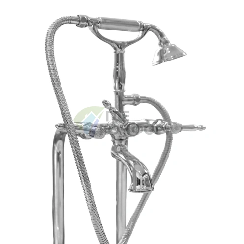 Смеситель для ванны с душем Nicolazzi Impero: настенный, 2 отверстия, хром (1201CR36L) - фото 1