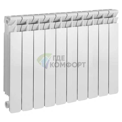 Радиатор алюминиевый Smart Installations 500010 Easy One 500 10 секций - фото 1