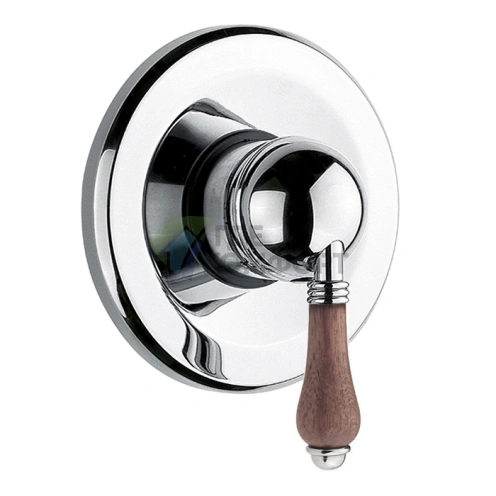 Встраиваемый смеситель для душа Nicolazzi Forest с деревянными ручками, хром (3406CR77) - фото 1