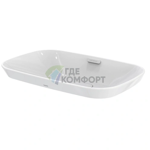 Полувстраиваемая раковина TOTO Neorest 596x397x173 мм с технологией CeFiONtect (LW3716HY#XW) - фото 1