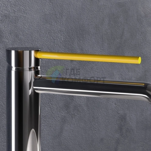 Накладка на ручку смесителя GATTONI CIRCLE ONE для ванны и душа, цвет Giallo (9099/90GI) - фото 1