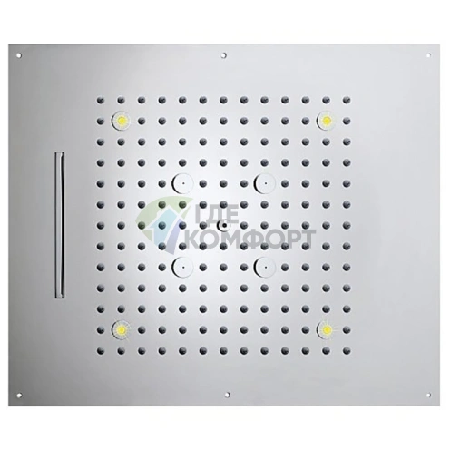 Верхний душ BOSSINI DREAM/3 57x47 см с LED-подсветкой, хромотерапией и 3 режимами (H38935.030) - фото 1
