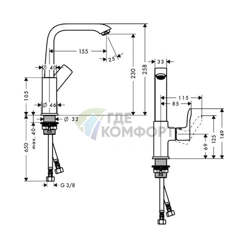Смеситель Hansgrohe Metris для раковины: стильный дизайн и немецкое качество - фото 5