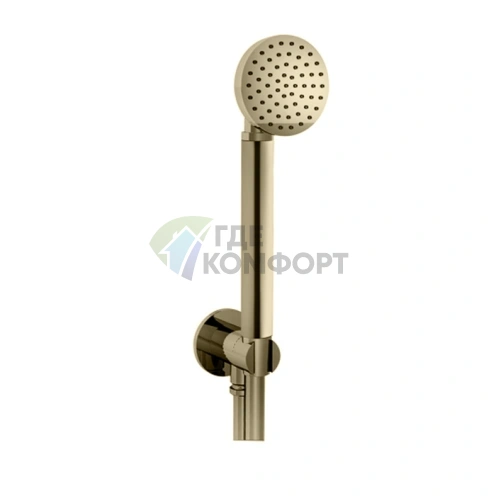 Ручная лейка Fantini Icona Classic со шлангом и держателем (никель PVD) (53 95 R043) - фото 1