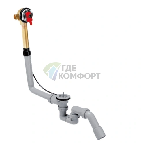 Смеситель для ванны Hansgrohe Exafill скрытого монтажа с системой слива-перелива (58125180) - фото 1