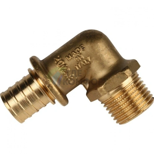 Stout Угольник-переходник с наружной резьбой 20xR 1/2 для труб из сшитого полиэтилена аксиальный - фото 16