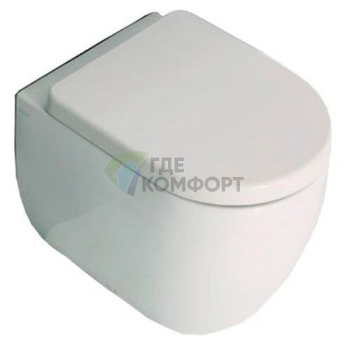 Приставной унитаз Kerasan Flo 311601: компактность и современный дизайн (311601) - фото 1