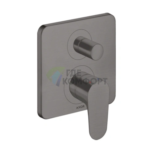 Смеситель для ванны AX Citterio M в шлифованном черном хроме (34427340) - фото 1