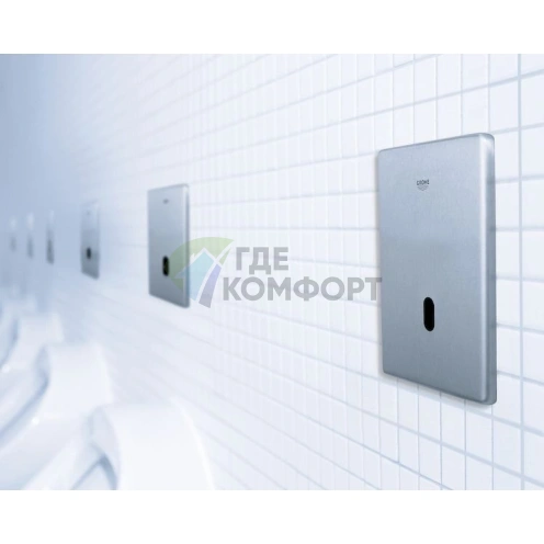 Бесконтактный привод смыва Grohe Tectron Skate 37321SD1 из нержавеющей стали - фото 3