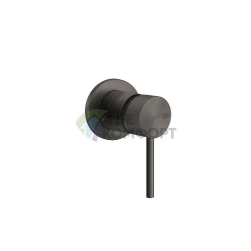 Встраиваемый смеситель GESSI для одного источника, цвет Brushed Black Metal PVD (54319#707) - фото 1