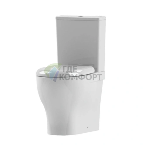 Унитаз-моноблок AZZURRA Pratica 62,5x34,5x80 см белый (PRA 100/MBP bi)) - фото 1