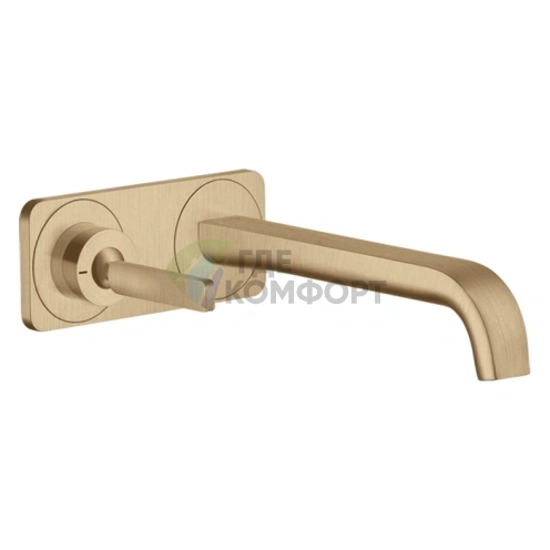 Смеситель для раковины AX Citterio E в цвете шлифованная бронза (36114140) - фото 1