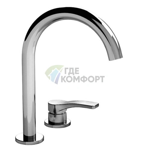 Смеситель для раковины Fantini AL/23 с двумя отверстиями, хром (26 02 B104WF) - фото 1