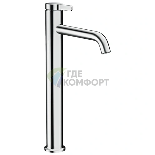 Смеситель для раковины AX One 260 с беззапорным сливом хром (48002000) - фото 1