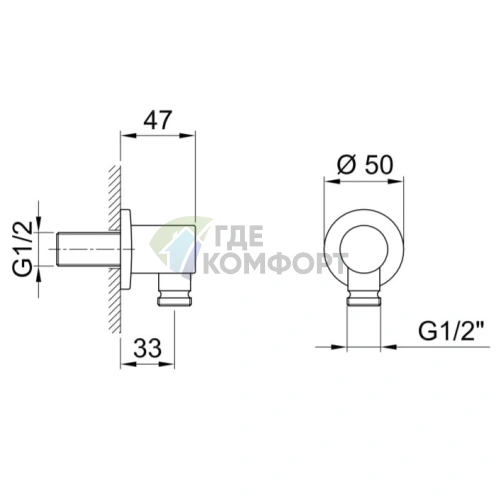 Душевой шланг FANTINI Milano в матовой натуральной стали (91 93 7034) - фото 2