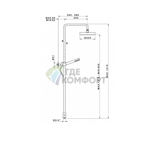 Крепление Nicolazzi Gold для гибкого душевого шланга из латуни (5527GO) - фото 2