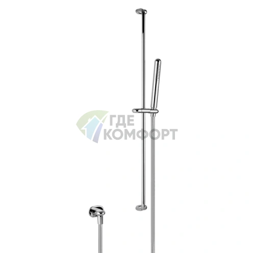 Gessi Goccia Душевая штанга с ручным душем и настенным выводом воды, хром (33642#031) - фото 1