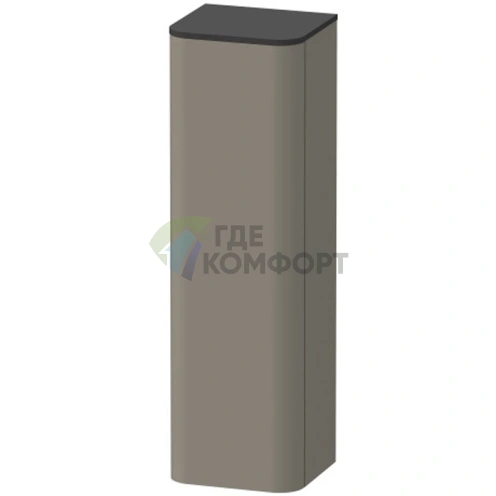 Пенал подвесной Duravit Happy D.2 Plus 1336x400x360 мм, цвет stone grey satin matt (HP1261L9292) - фото 1