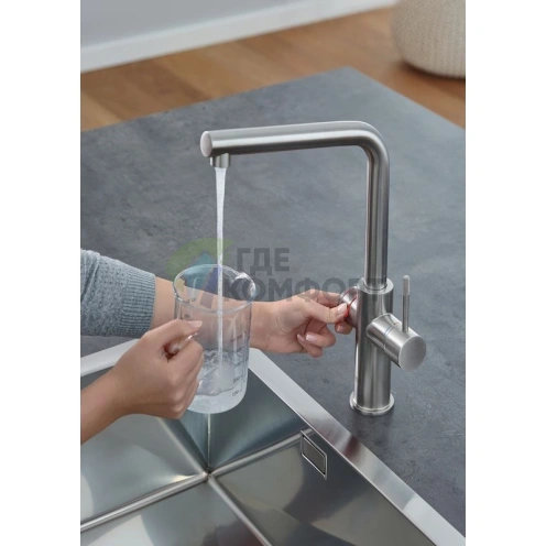 Кухонный смеситель Grohe Red II Duo со встроенным водонагревателем - фото 3