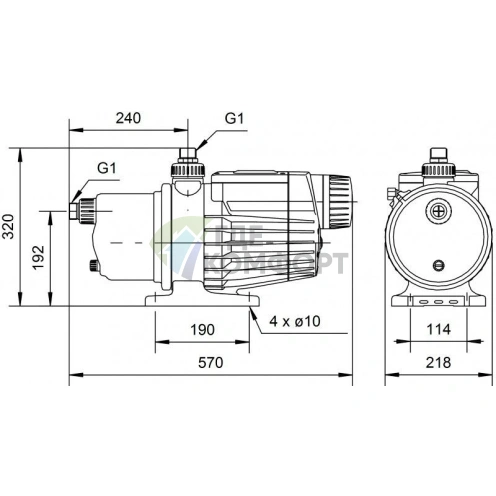 Насосная станция Grundfos MQ 3-35 - фото 4