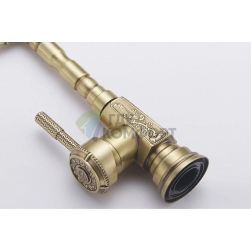 Стильный смеситель Zorg Antic A 304K-BR для кухни с покрытием бронза - фото 2