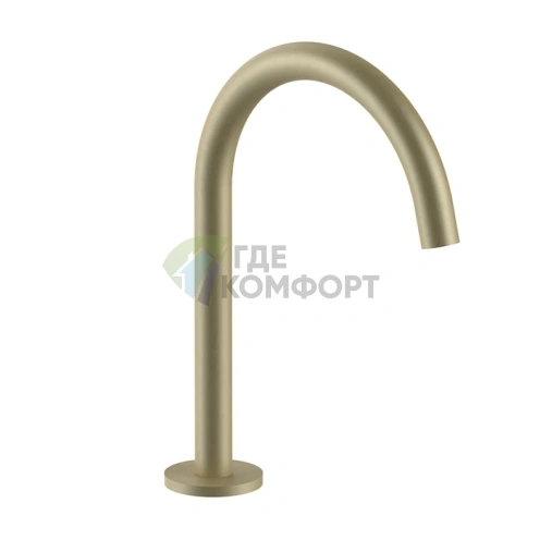 Излив смесителя Fantini Nostromo для раковины в матовом золоте British Gold PVD (24 P6 8436) - фото 1