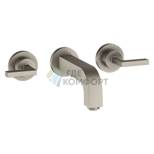 Смеситель для раковины AX Citterio: Премиум-стиль в цвете «сталь» (39315800) - фото 1