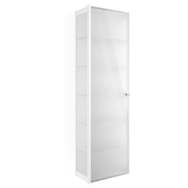 Decor Walther Glas S 4 Шкаф напольный 35x19x120см, стекло белое, цвет: хром (602504)