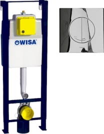 Система инсталляции для унитазов Wisa XS WC Front Basic Cr с кнопкой XS Argos DF хром