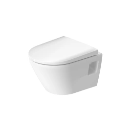Duravit D-Neo Унитаз подвесной, 370 x 480 мм, безободковый, в комплекте с сиденьем 0021690000 цвет: белый (45870900A1 (2587090000+0021690000))