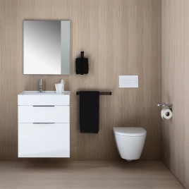 LAUFEN KARTELL Унитаз подвесной 545х370х430 мм., безободковый смыв Rimless, c покрытием LCC, цвет белый (8.2033.7.400.000.1)