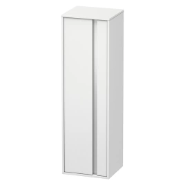 Duravit Ketho Шкаф высокий 400х360х1320 мм, 1 дверца петли слева, 2 стеклянные полки, 1 деревянная полка, цвет белый матовый (KT1257L1818)